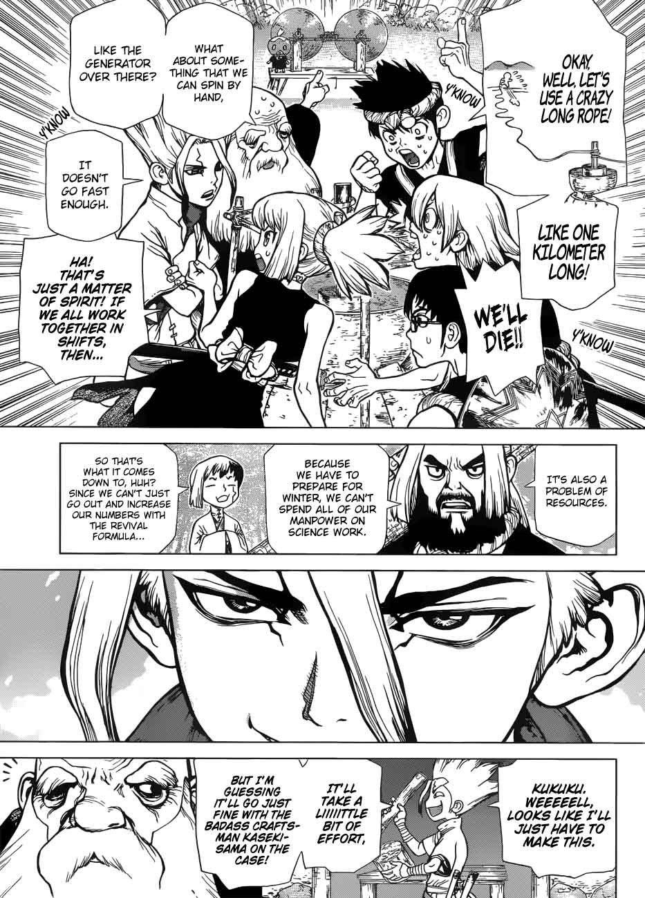 Dr. Stone Manga Chapter 52 page 9 - Age of Energy scene