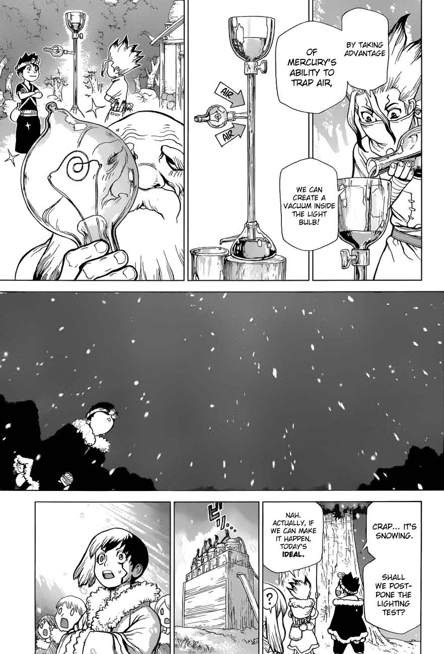 Dr. Stone Manga Chapter 53 page 14 - Hard Knocks Crafting Club scene