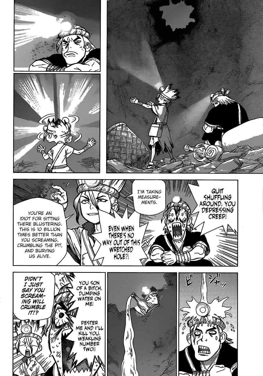 Dr. Stone Manga Chapter 55 page 12 - Treasure Dungeon scene