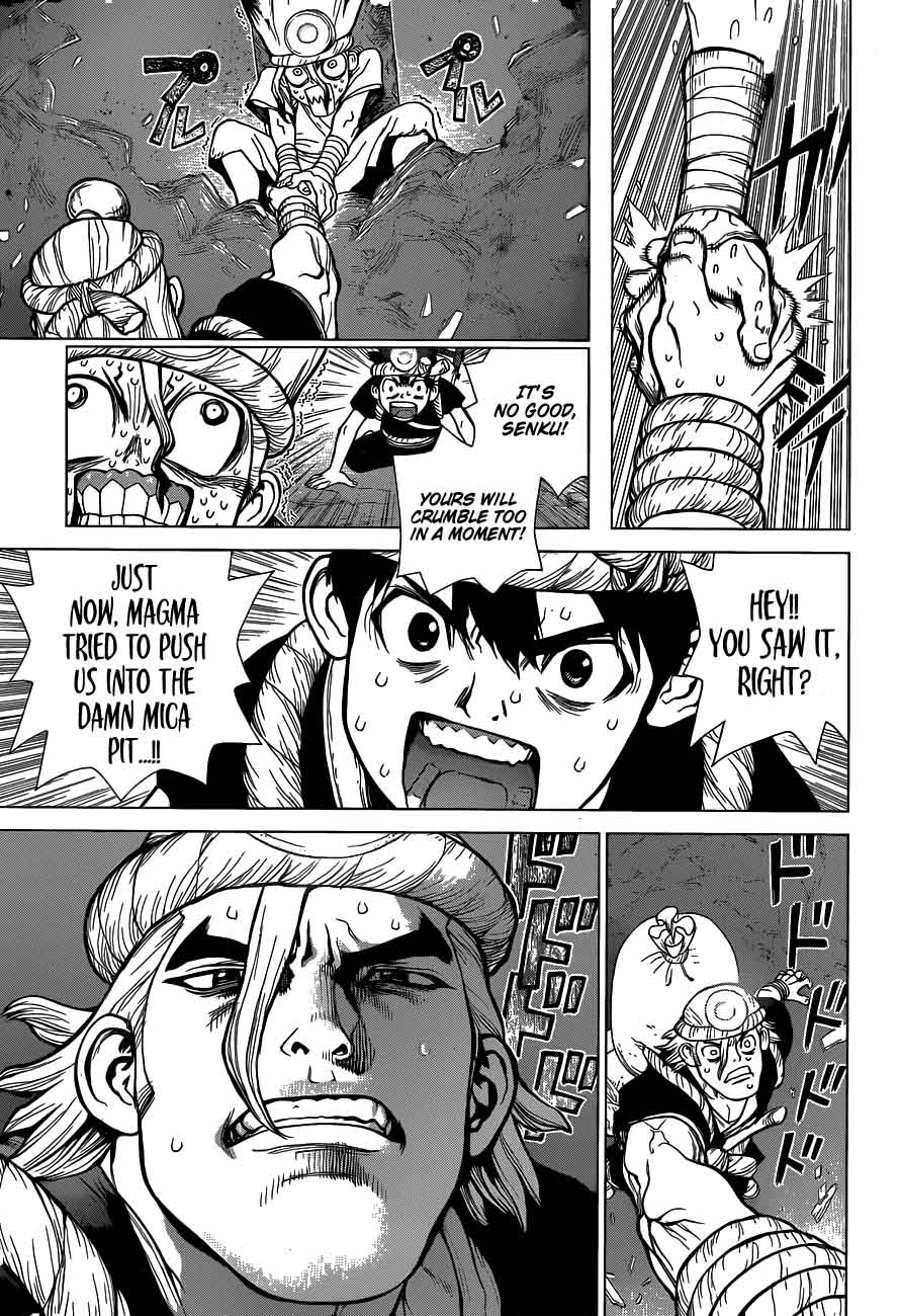 Dr. Stone Manga Chapter 55 page 9 - Treasure Dungeon scene
