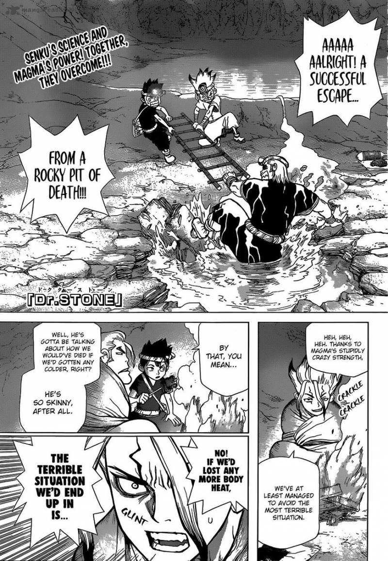 Dr. Stone Manga Chapter 56 page 1 - The Treasure scene