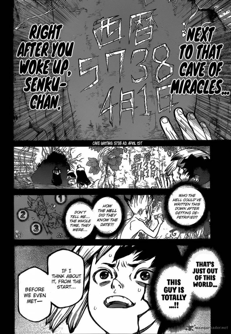 Dr. Stone Manga Chapter 56 page 17 - The Treasure scene