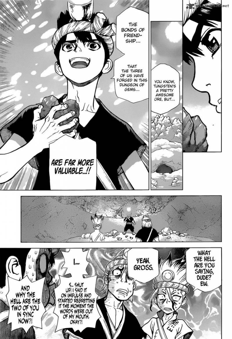 Dr. Stone Manga Chapter 56 page 9 - The Treasure scene