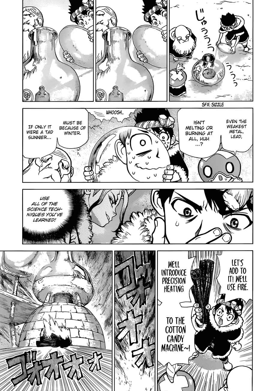 Dr. Stone Manga Chapter 57 page 15 - Heat Heart scene
