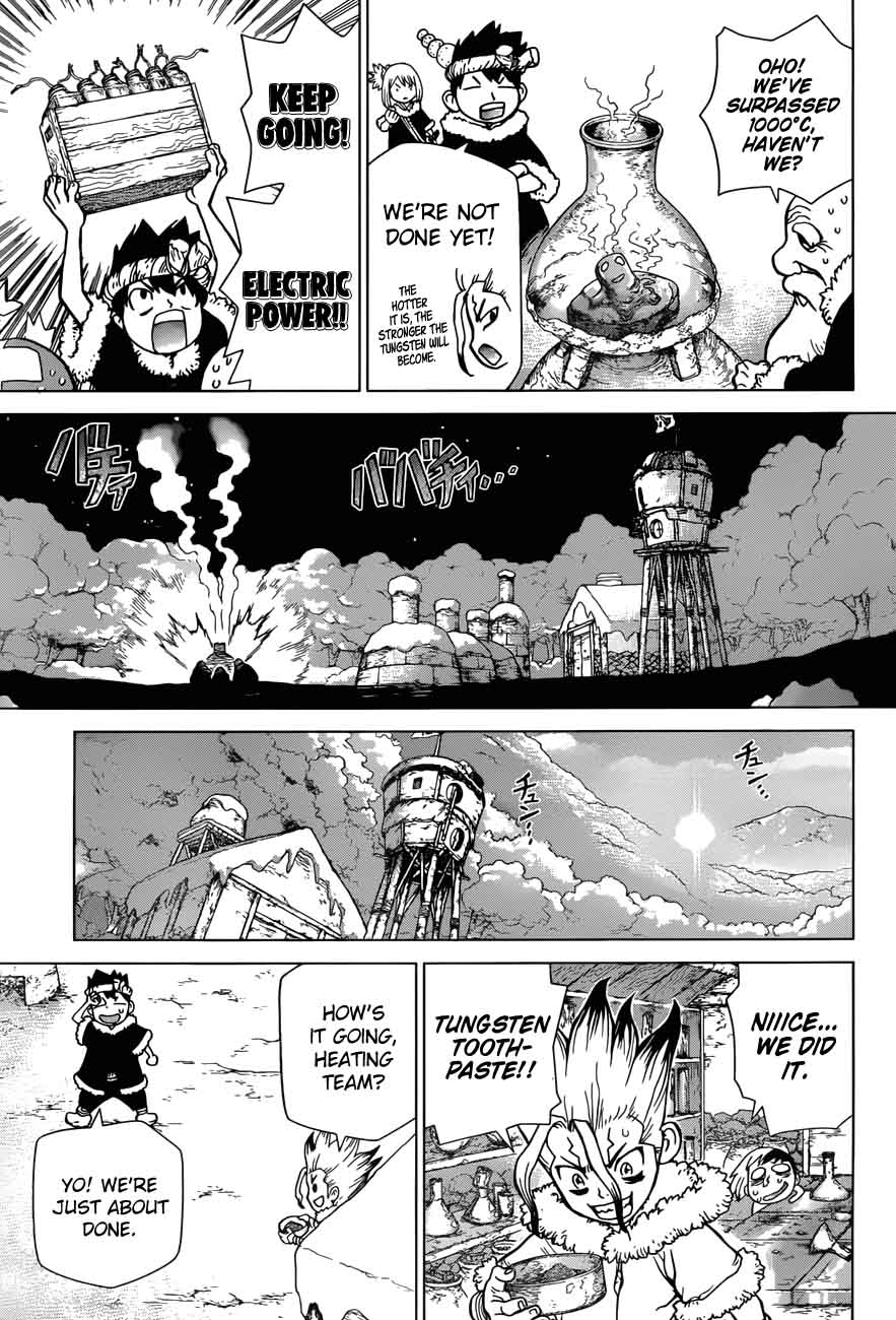 Dr. Stone Manga Chapter 57 page 17 - Heat Heart scene