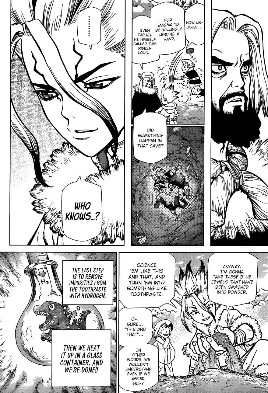 Dr. Stone Manga Chapter 57 page 6 - Heat Heart scene