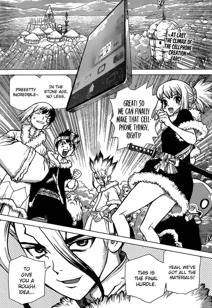 Dr. Stone Manga Chapter 58 page 2 - Wave of Science scene