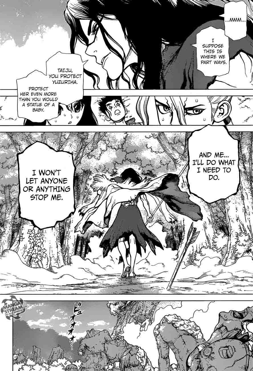 Dr. Stone Manga Chapter 6 page 14 - Taiju Vs. Tsukasa scene