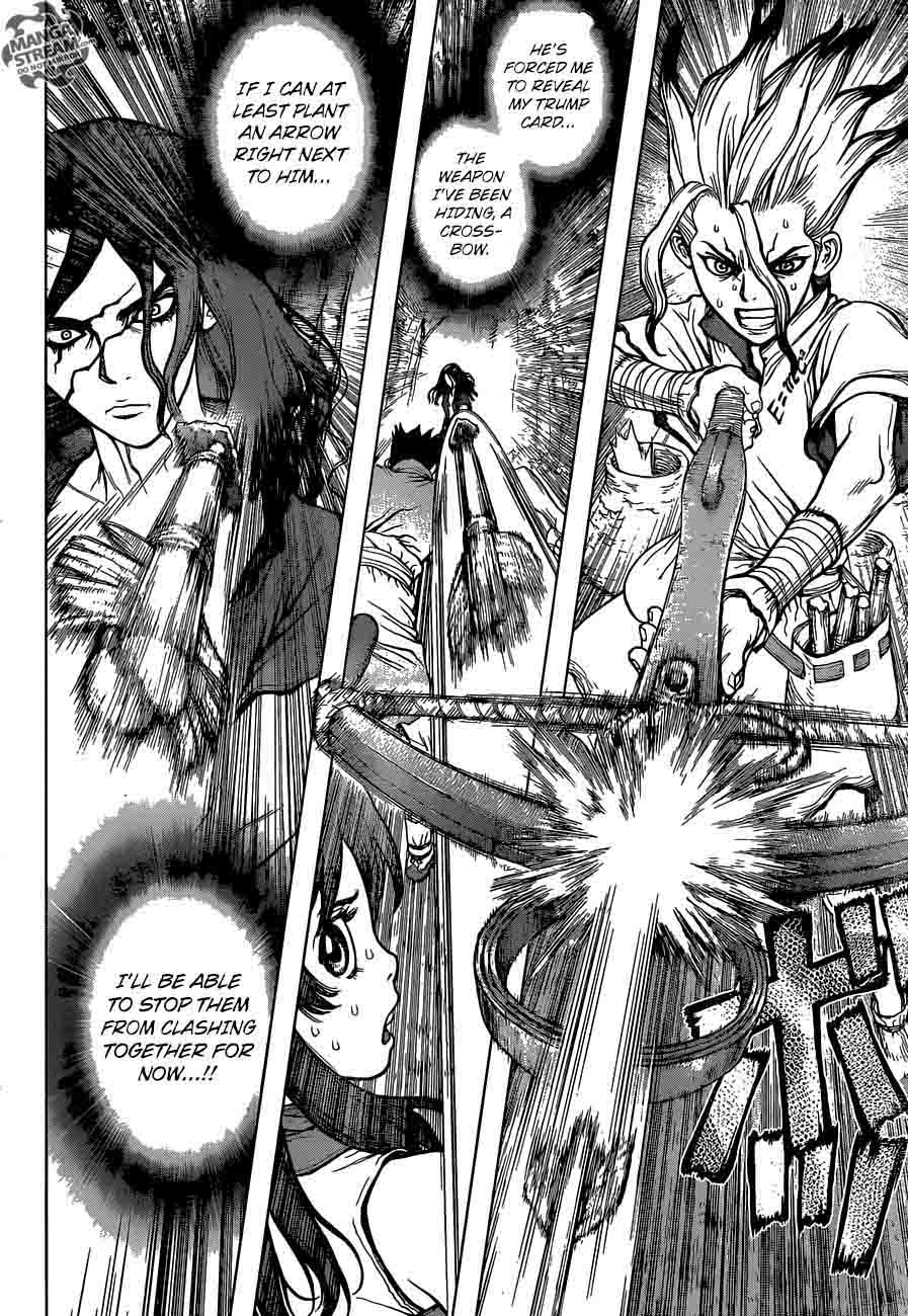 Dr. Stone Manga Chapter 6 page 7 - Taiju Vs. Tsukasa scene