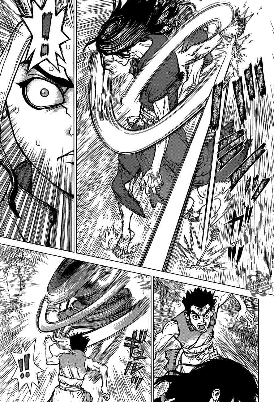 Dr. Stone Manga Chapter 6 page 8 - Taiju Vs. Tsukasa scene