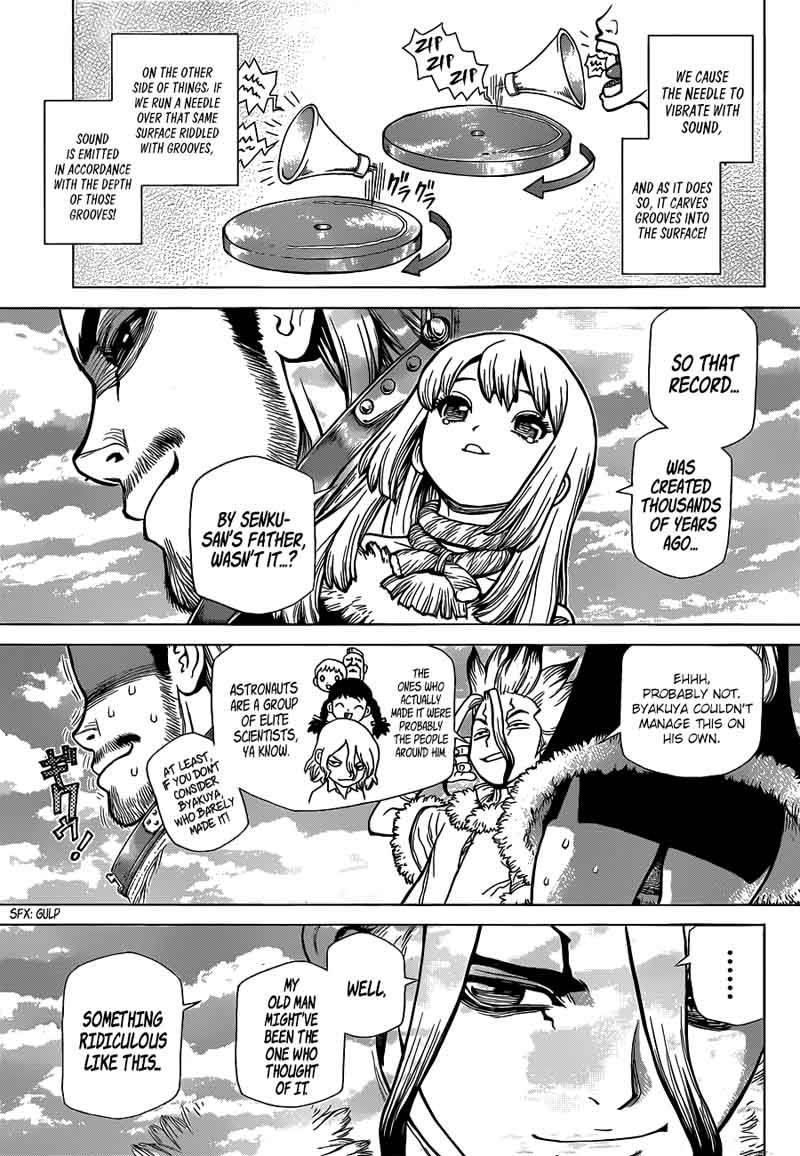 Dr. Stone Manga Chapter 60 page 3 - Angel's Song, Devil's Whisper scene