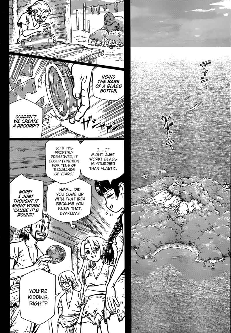 Dr. Stone Manga Chapter 60 page 4 - Angel's Song, Devil's Whisper scene