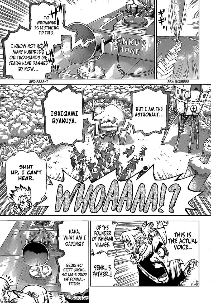 Dr. Stone Manga Chapter 60 page 7 - Angel's Song, Devil's Whisper scene