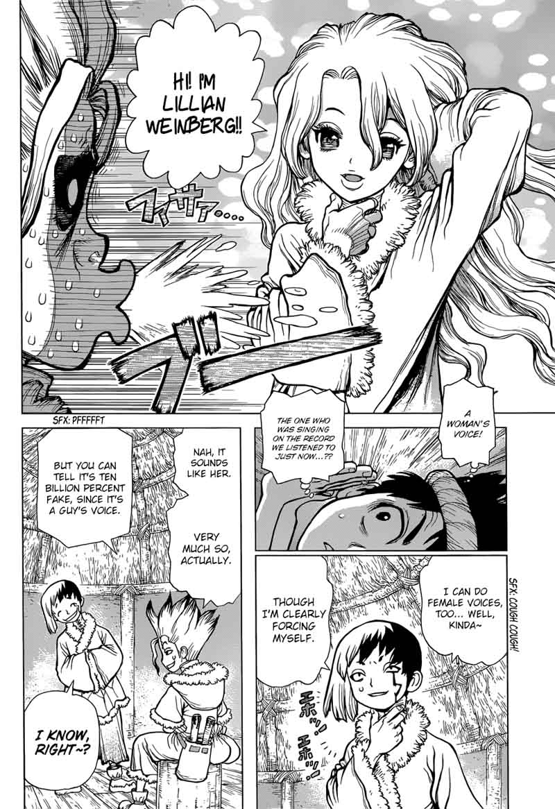 Dr. Stone Manga Chapter 61 page 4 - Stone Wars Begin scene