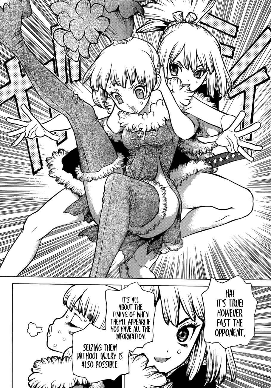 Dr. Stone Manga Chapter 63 page 18 - Information Warfare scene