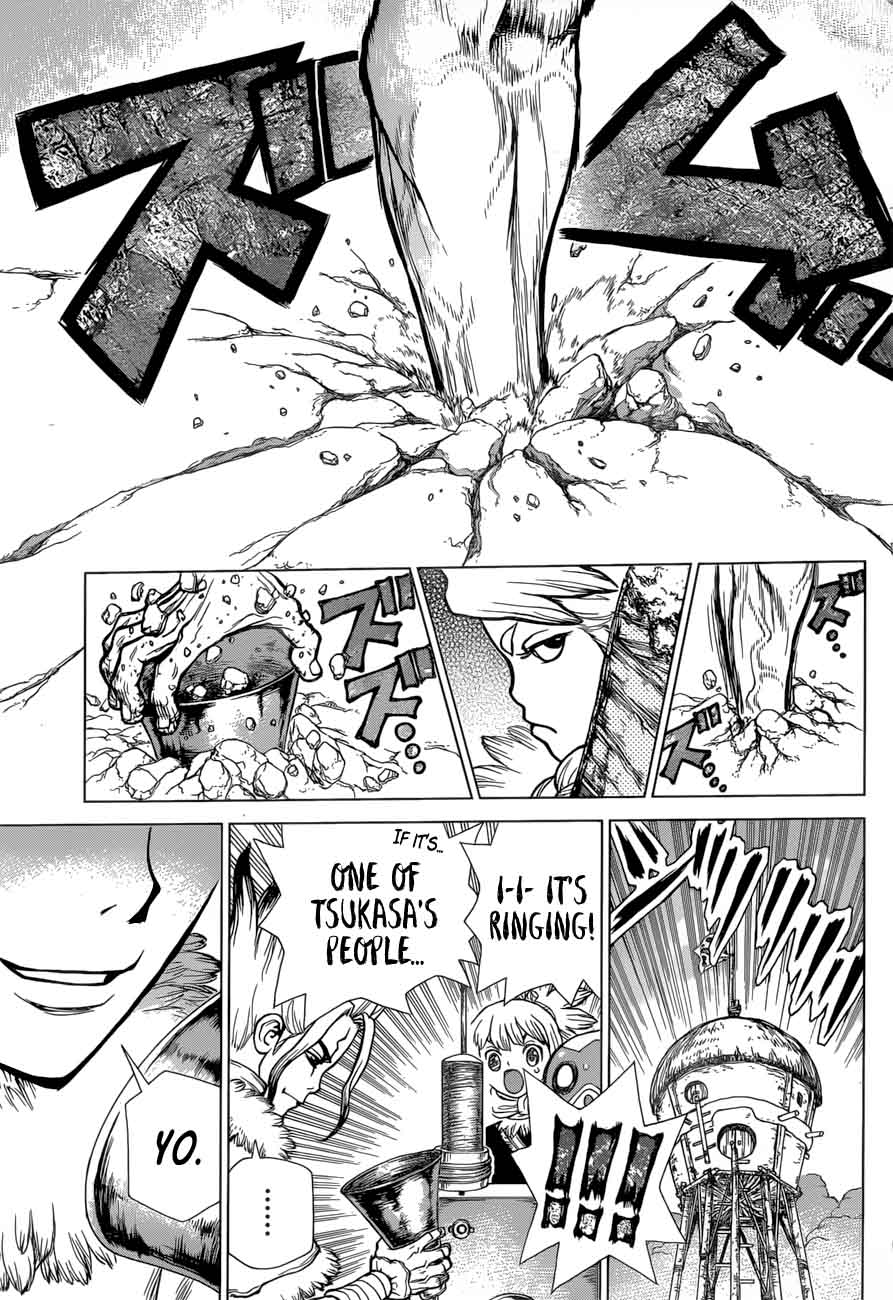 Dr. Stone Manga Chapter 64 page 16 - Hotline scene