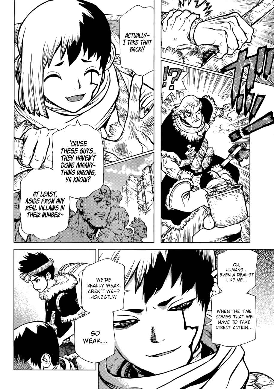 Dr. Stone Manga Chapter 64 page 5 - Hotline scene