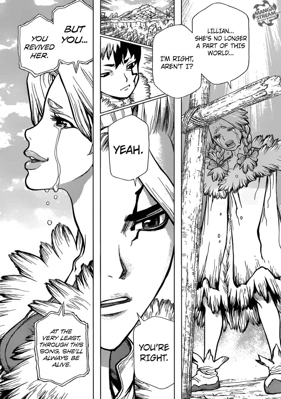 Dr. Stone Manga Chapter 66 page 17 - Liars and Truth Tellers scene