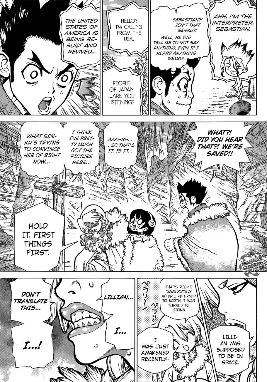 Dr. Stone Manga Chapter 66 page 7 - Liars and Truth Tellers scene
