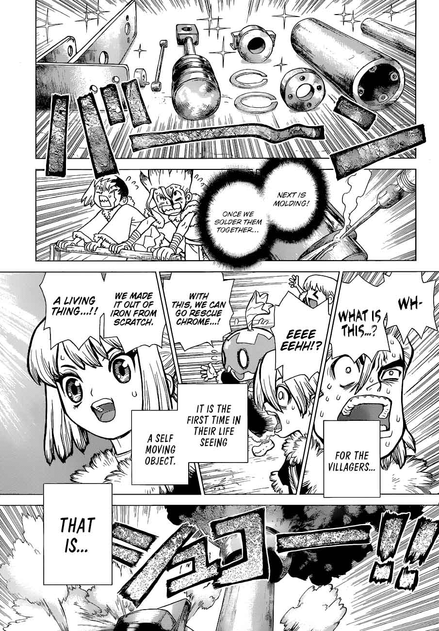 Dr. Stone Manga Chapter 68 page 16 - Flames of Revolution scene