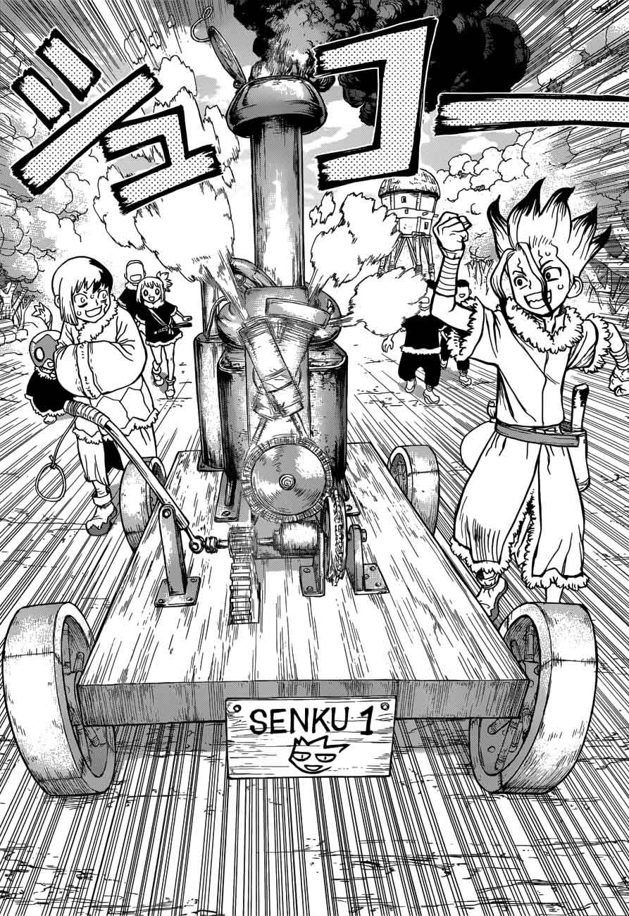Dr. Stone Manga Chapter 68 page 17 - Flames of Revolution scene