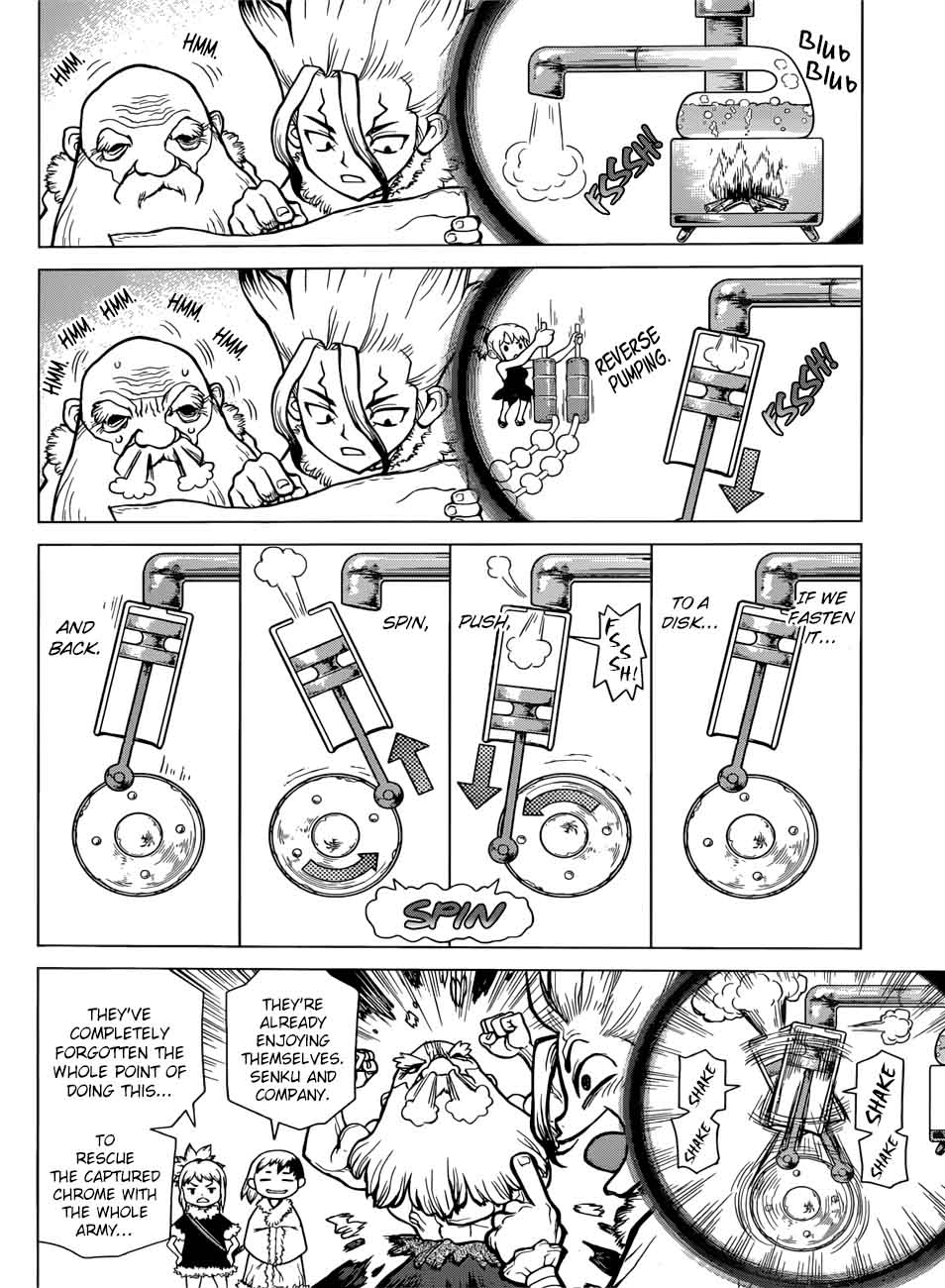 Dr. Stone Manga Chapter 68 page 5 - Flames of Revolution scene