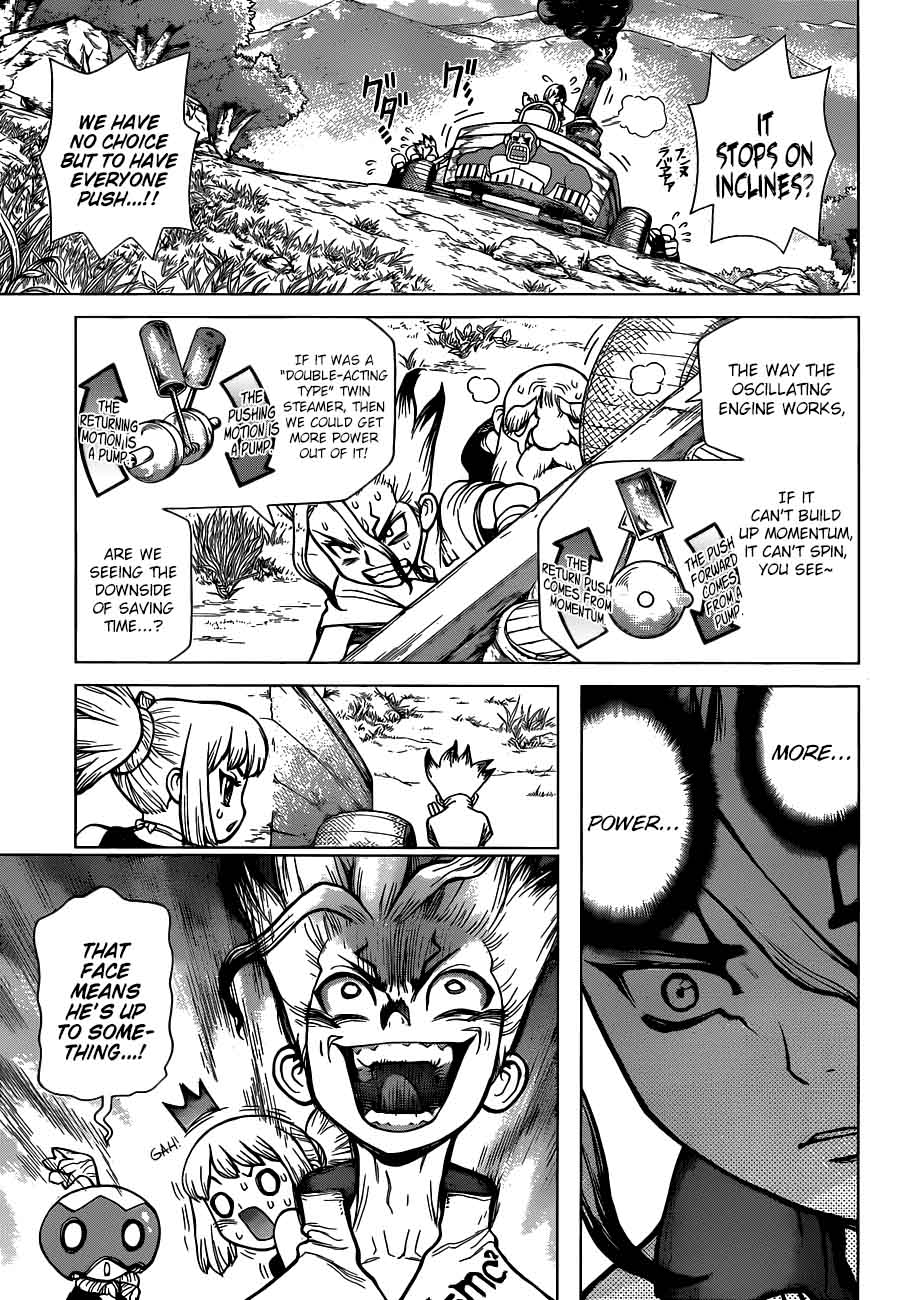 Dr. Stone Manga Chapter 69 page 11 - Steam Gorilla scene