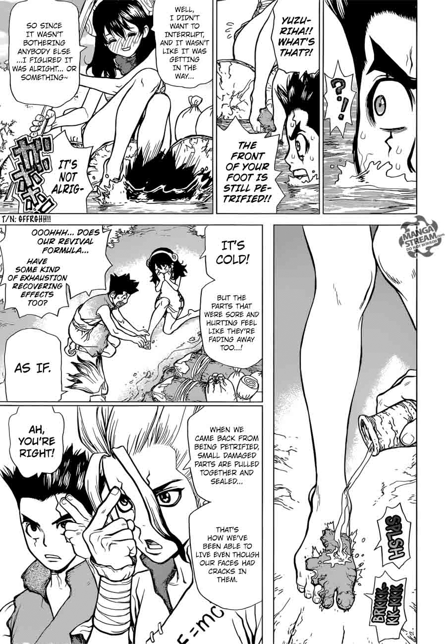 Dr. Stone Manga Chapter 7 page 11 - The Gunpowder Adventure scene