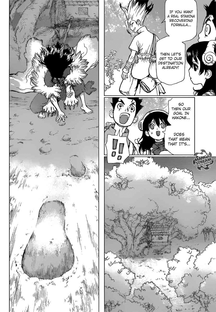 Dr. Stone Manga Chapter 7 page 12 - The Gunpowder Adventure scene