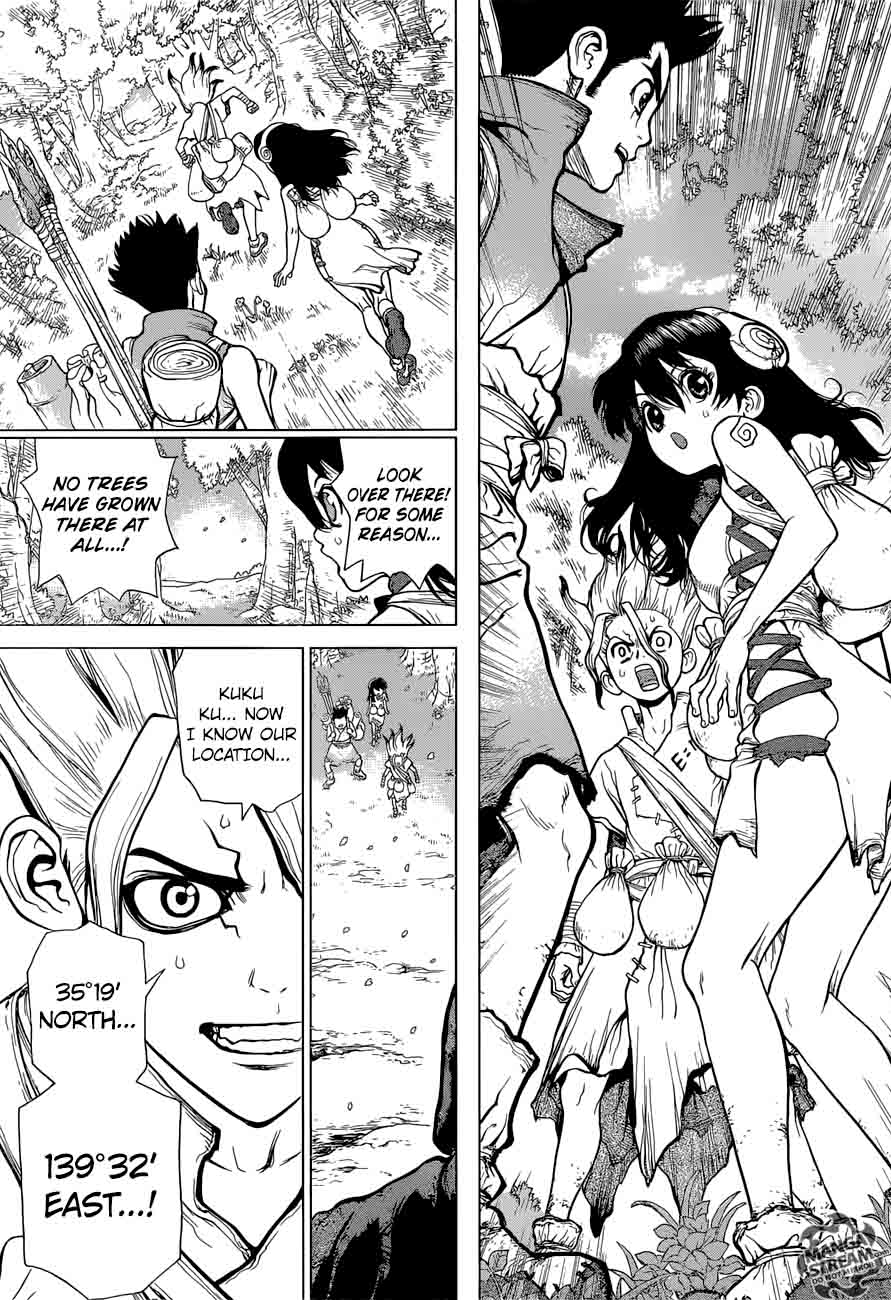 Dr. Stone Manga Chapter 7 page 4 - The Gunpowder Adventure scene