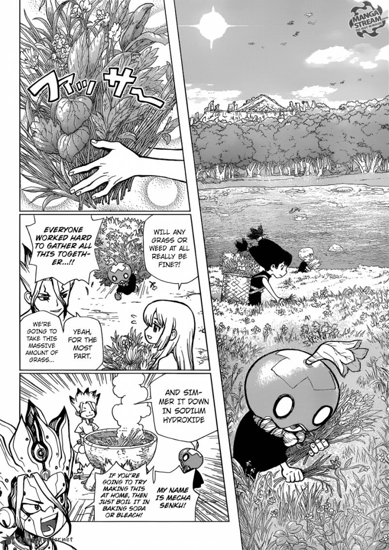 Dr. Stone Manga Chapter 70 page 4 - Paper Shield scene
