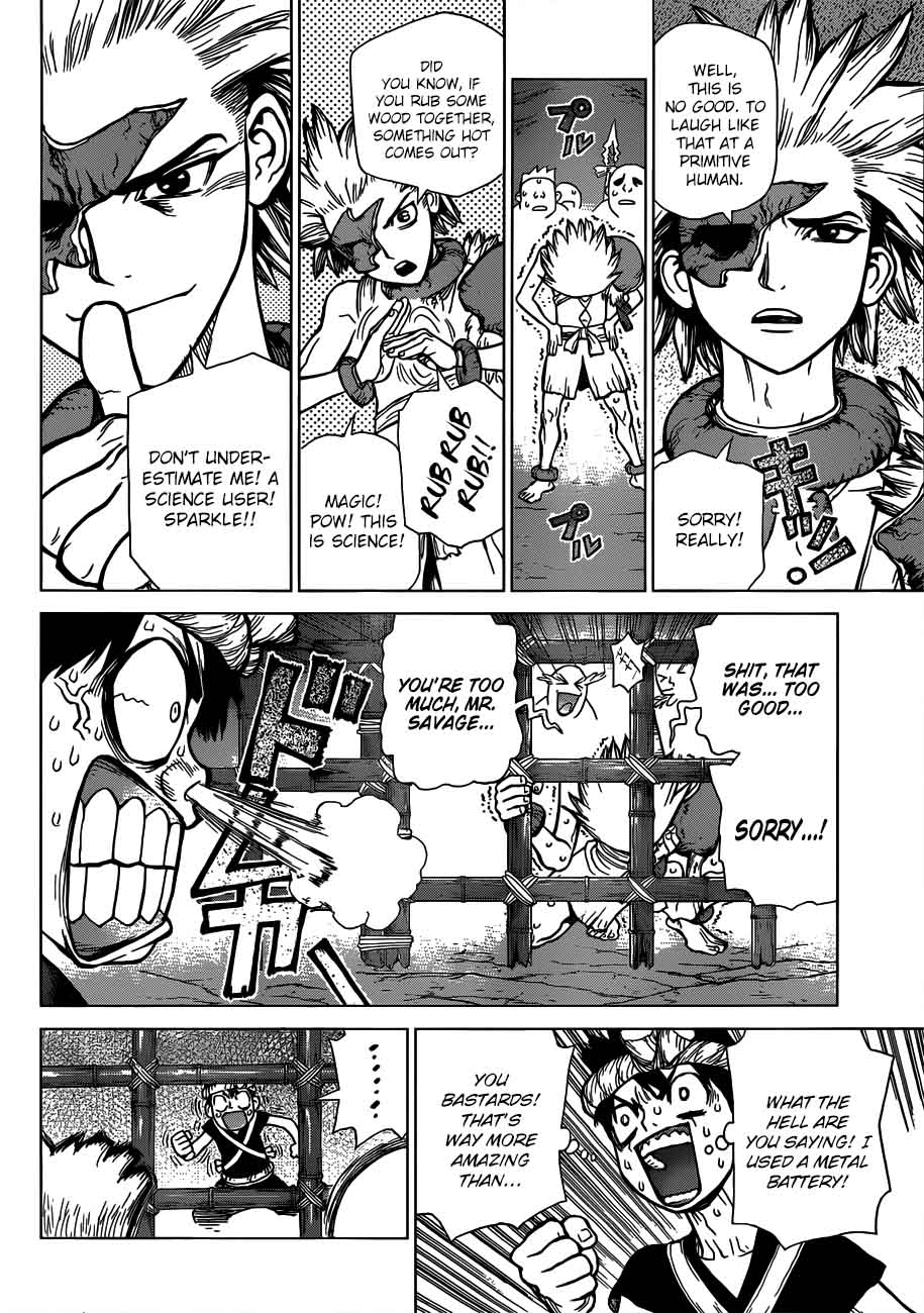 Dr. Stone Manga Chapter 71 page 13 - Prison Break scene