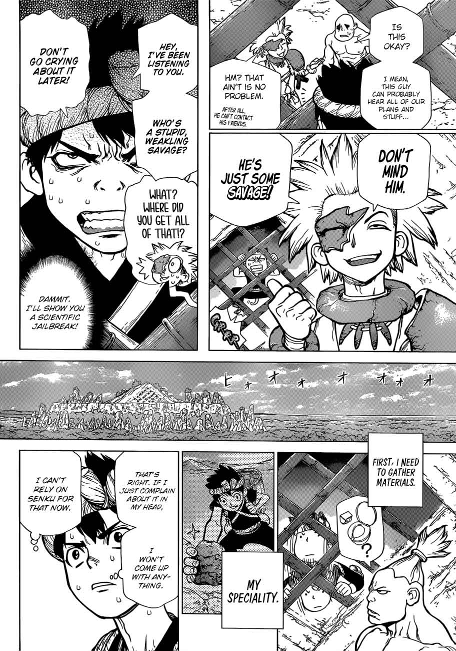 Dr. Stone Manga Chapter 71 page 5 - Prison Break scene