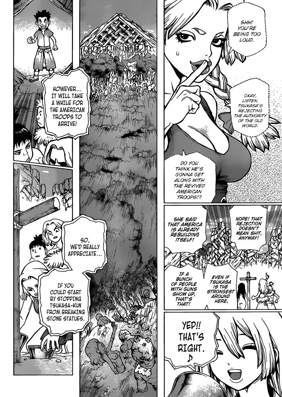 Dr. Stone Manga Chapter 73 page 7 - Top-Secret Mission scene