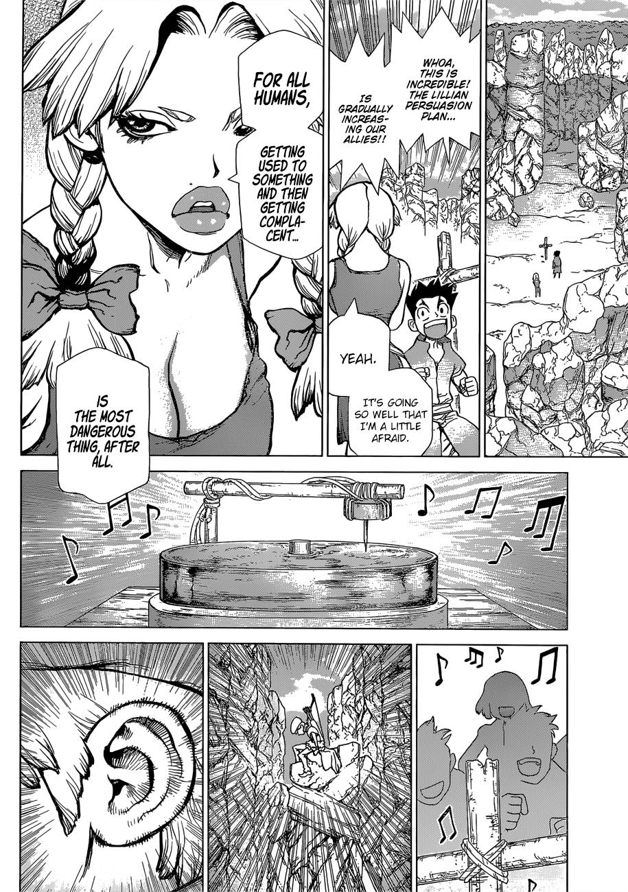 Dr. Stone Manga Chapter 73 page 9 - Top-Secret Mission scene