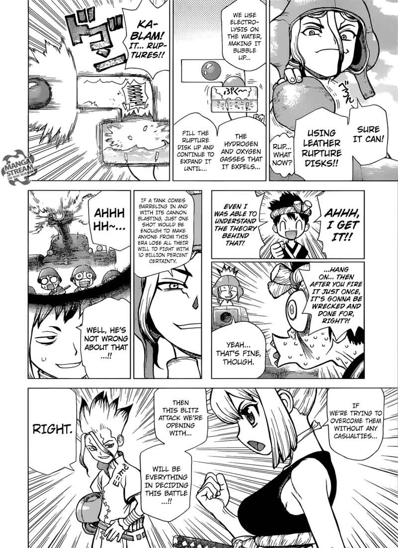 Dr. Stone Manga Chapter 74 page 10 - Fateful 20 Seconds scene