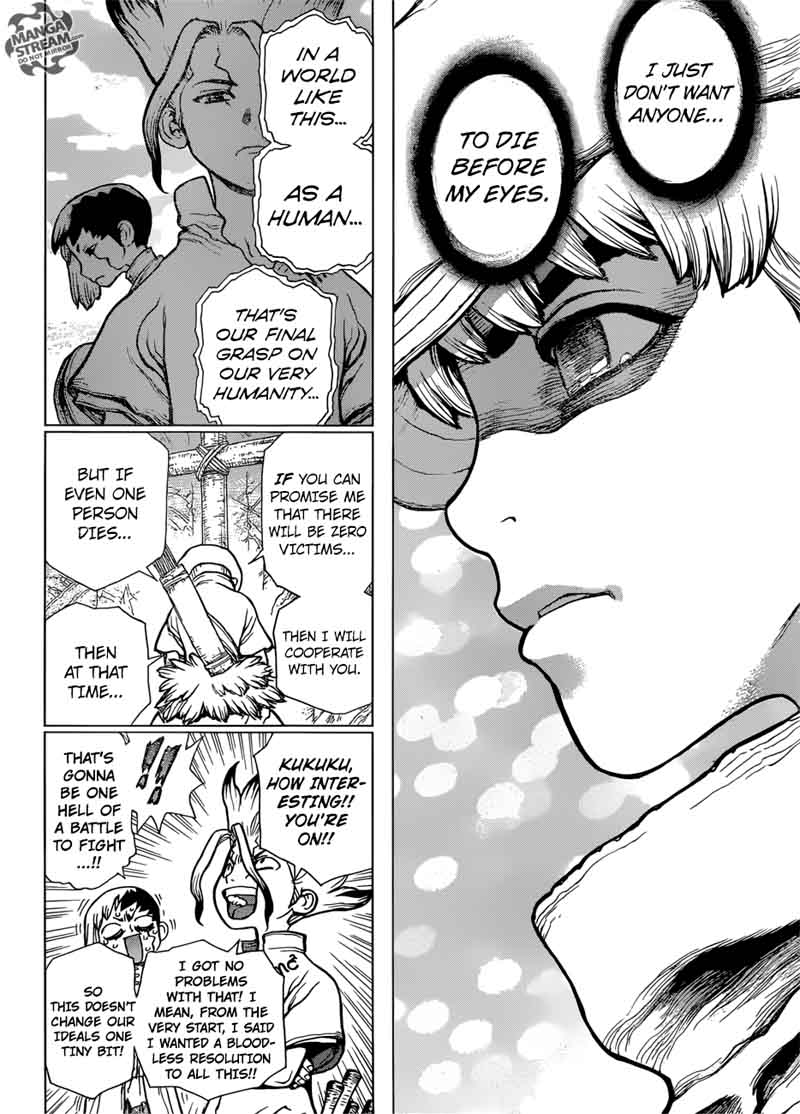 Dr. Stone Manga Chapter 74 page 4 - Fateful 20 Seconds scene