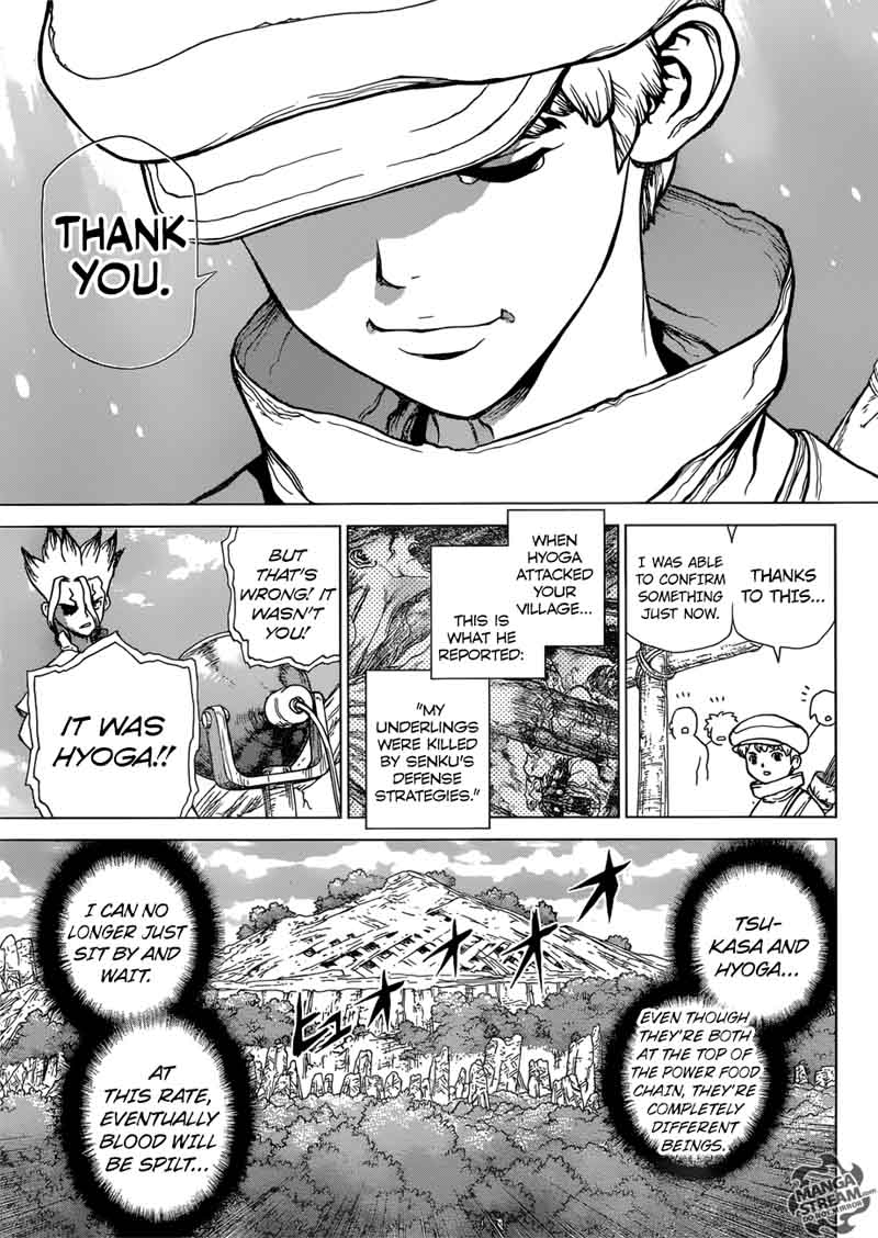 Dr. Stone Manga Chapter 74 page 5 - Fateful 20 Seconds scene