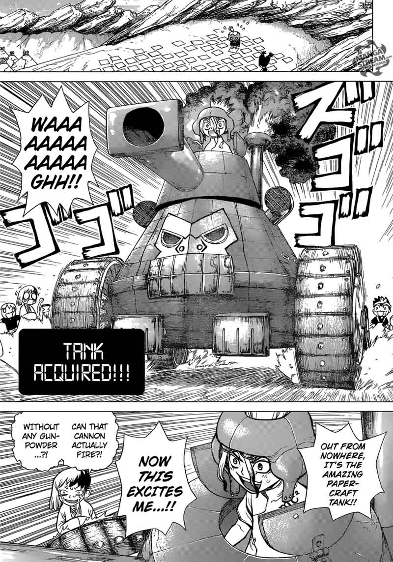 Dr. Stone Manga Chapter 74 page 9 - Fateful 20 Seconds scene