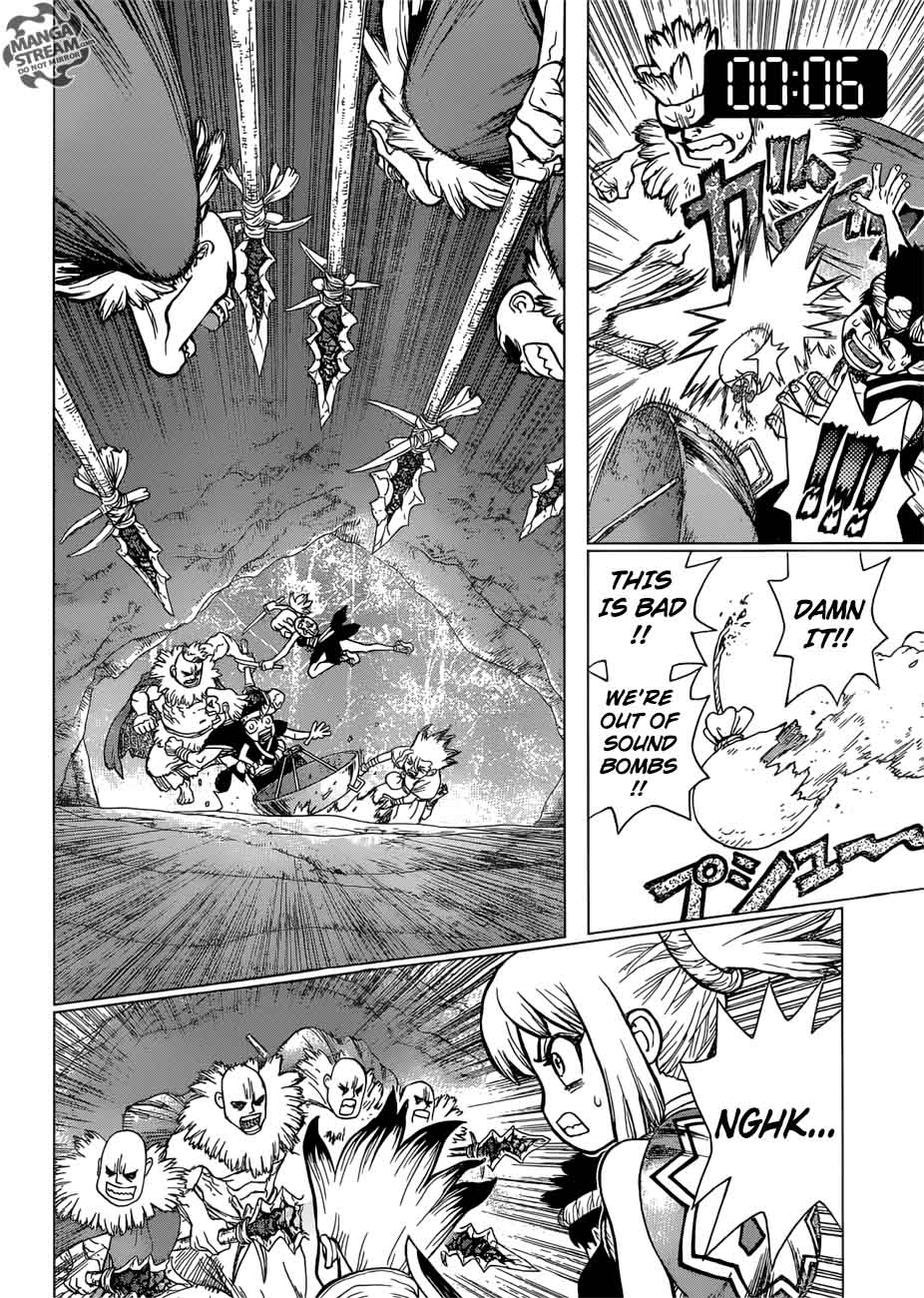 Dr. Stone Manga Chapter 75 page 12 - 20-Second Countdown scene
