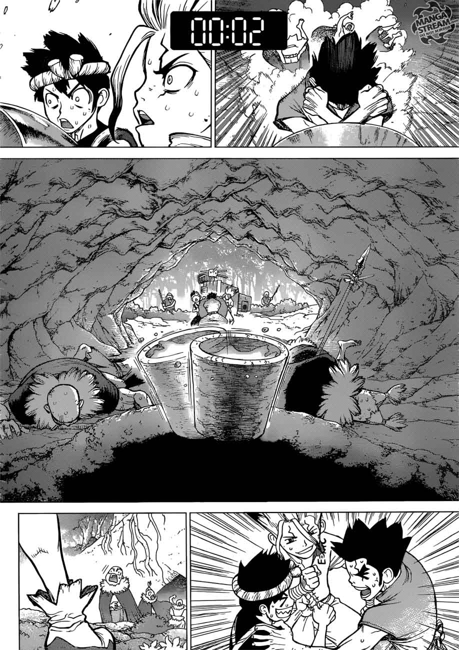 Dr. Stone Manga Chapter 75 page 15 - 20-Second Countdown scene