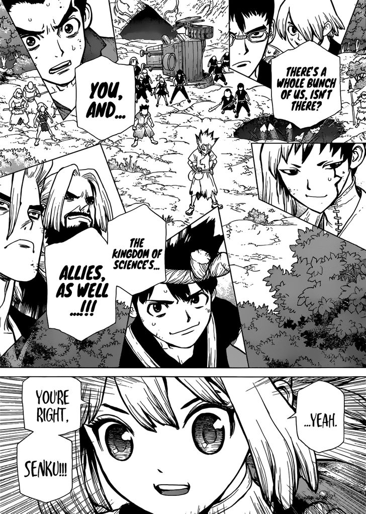 Dr. Stone Manga Chapter 76 page 13 - Final Battle scene