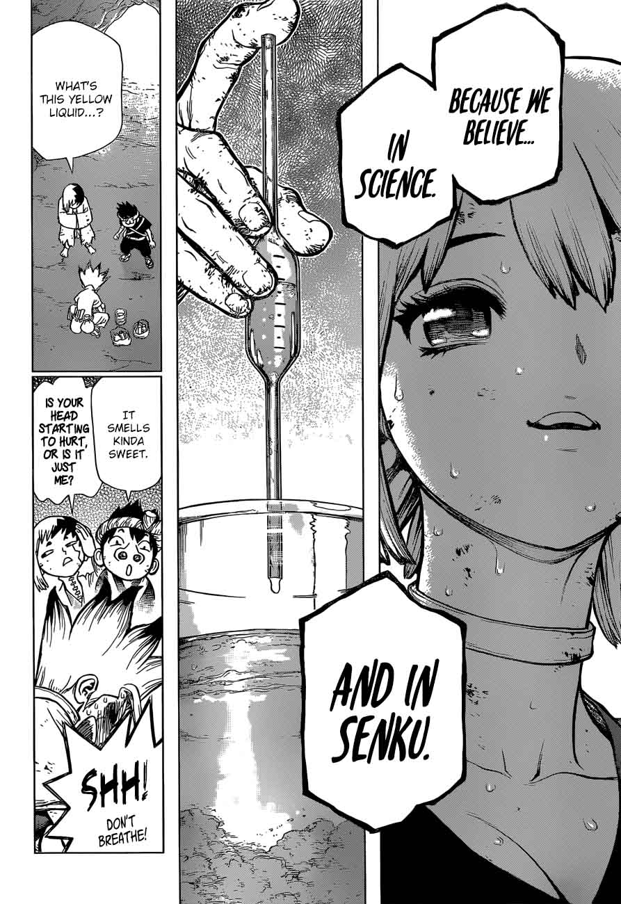 Dr. Stone Manga Chapter 77 page 16 - The Power of Science scene