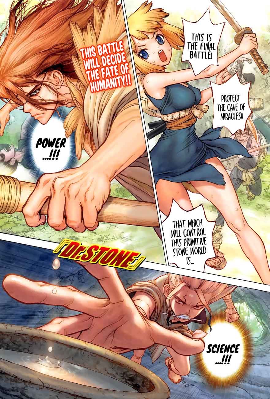 Dr. Stone Manga Chapter 77 page 2 - The Power of Science scene