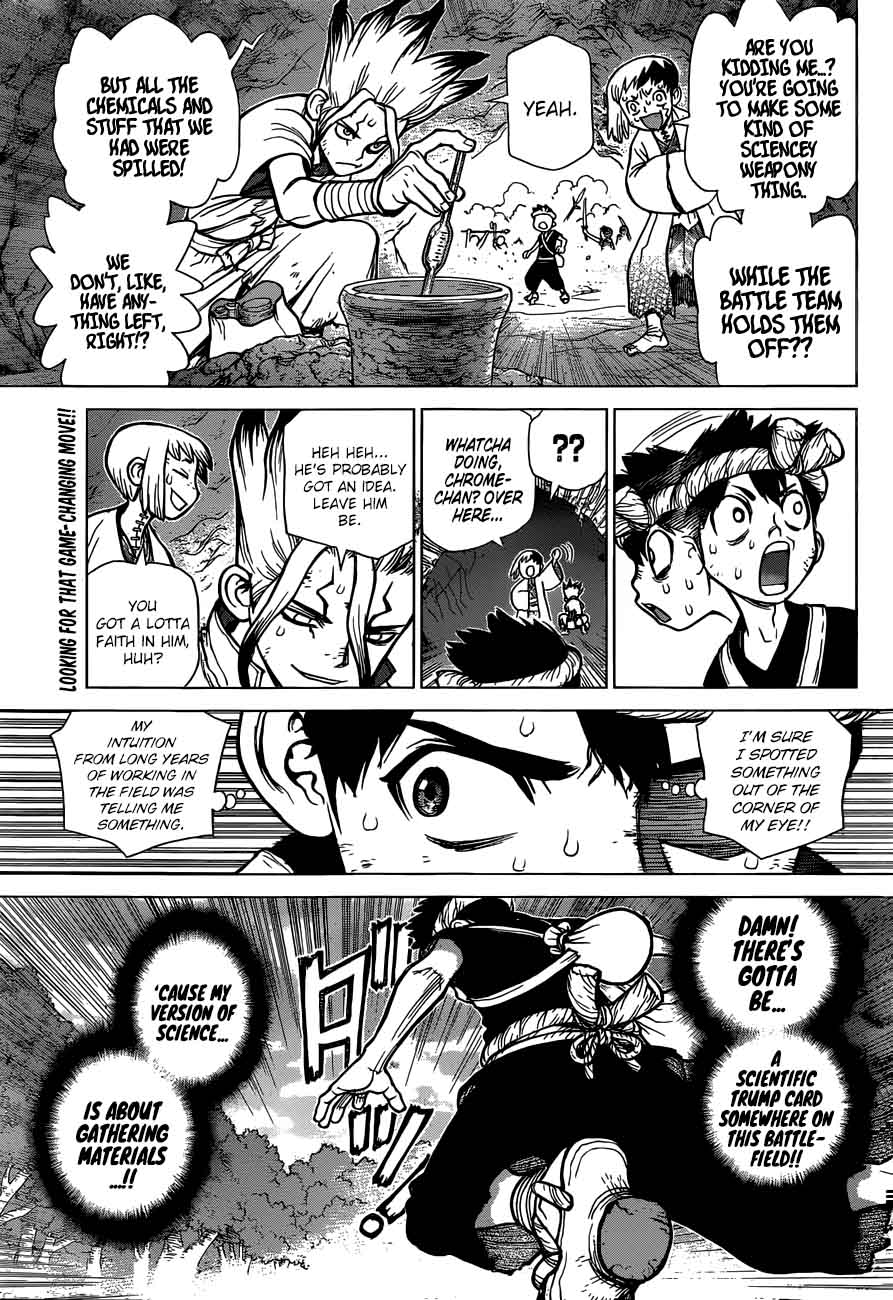Dr. Stone Manga Chapter 77 page 4 - The Power of Science scene