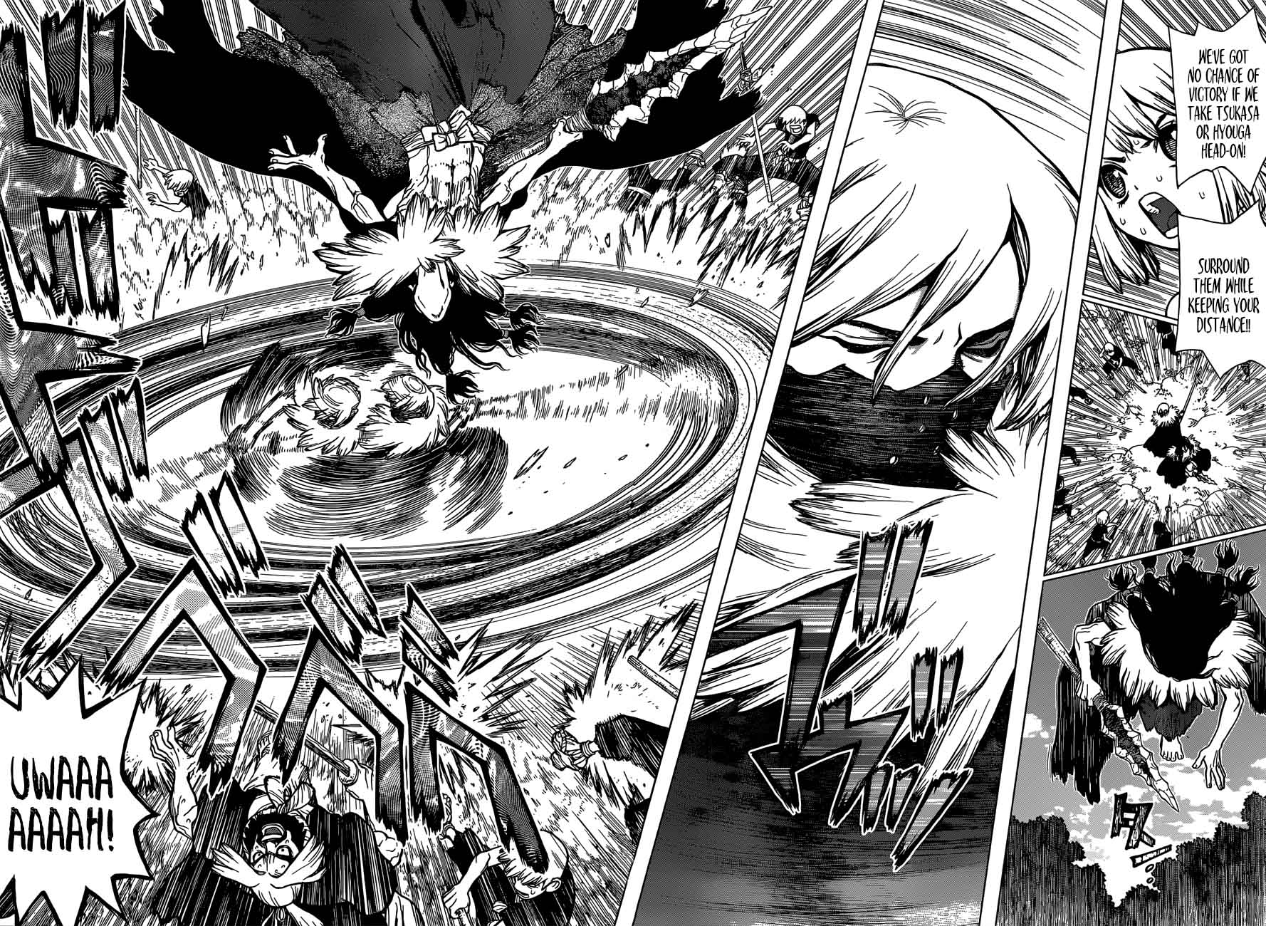 Dr. Stone Manga Chapter 77 page 5 - The Power of Science scene