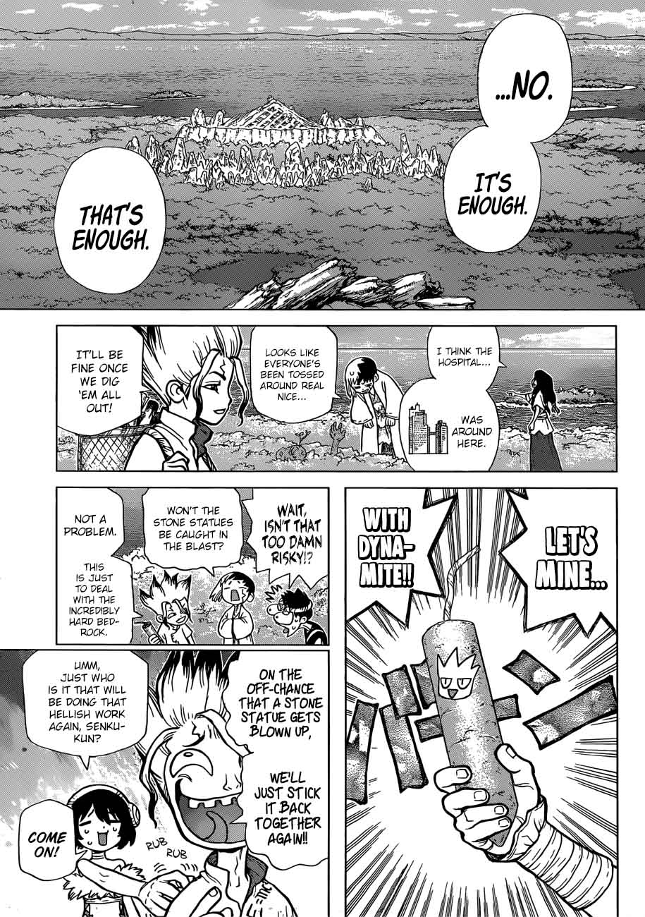 Dr. Stone Manga Chapter 78 page 14 - That Which Destroys or Saves scene