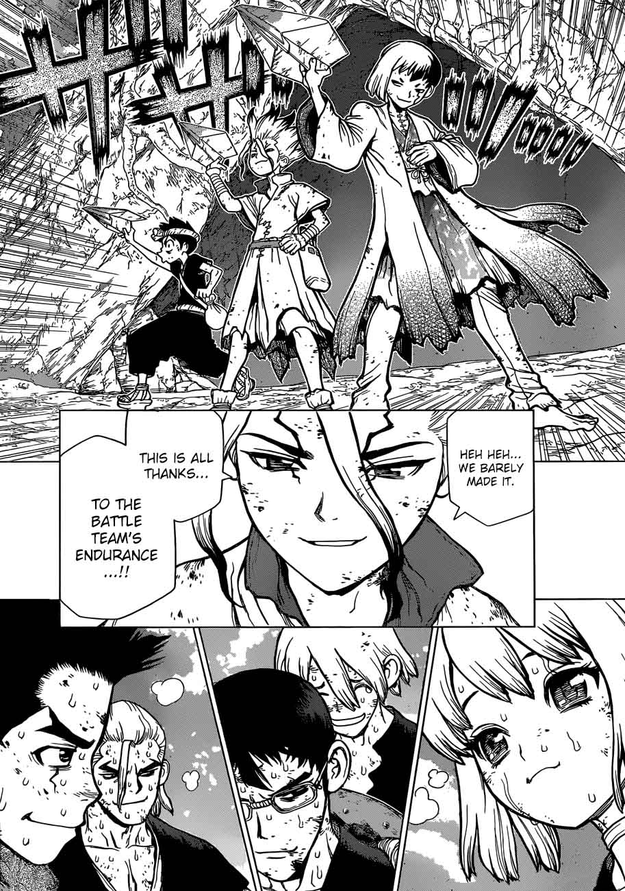 Dr. Stone Manga Chapter 78 page 3 - That Which Destroys or Saves scene