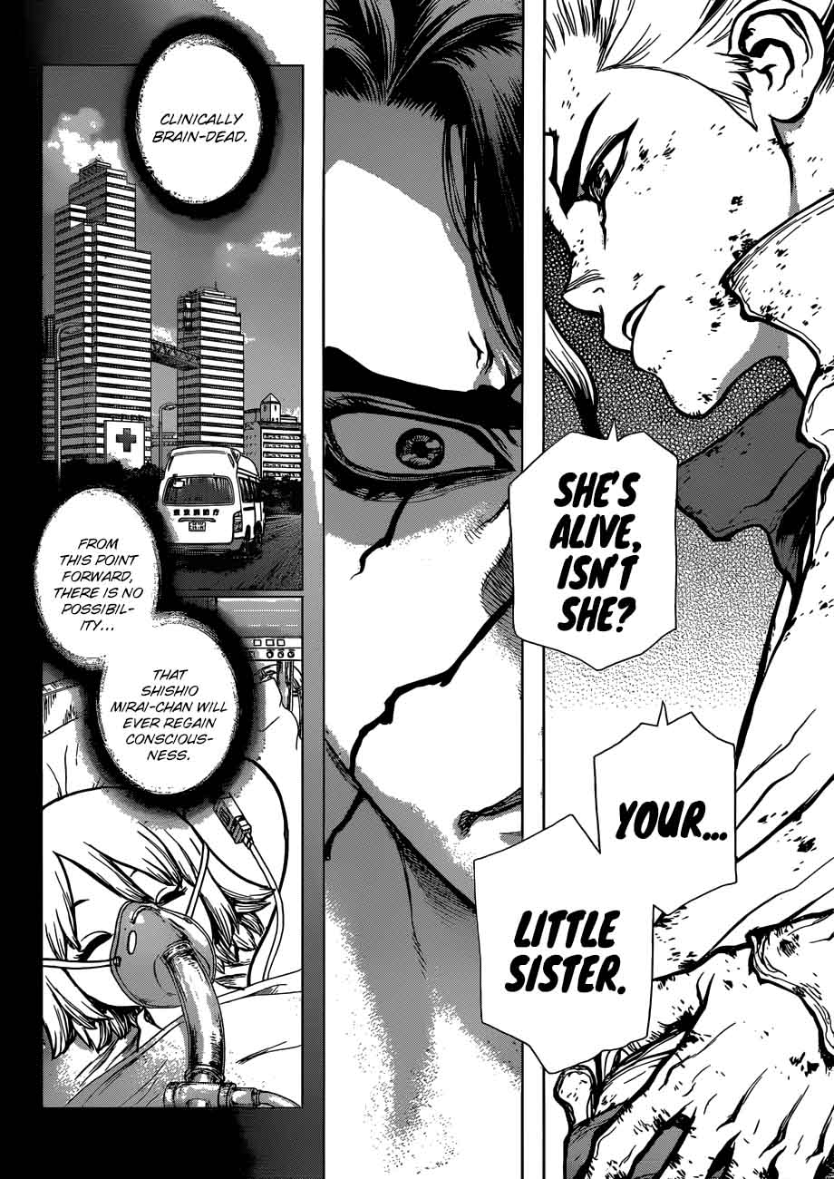 Dr. Stone Manga Chapter 78 page 9 - That Which Destroys or Saves scene
