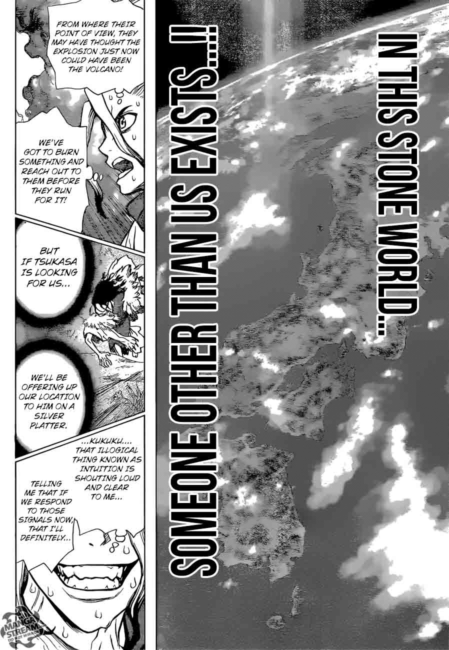 Dr. Stone Manga Chapter 8 page 16 - Raise the Smoke Signal scene